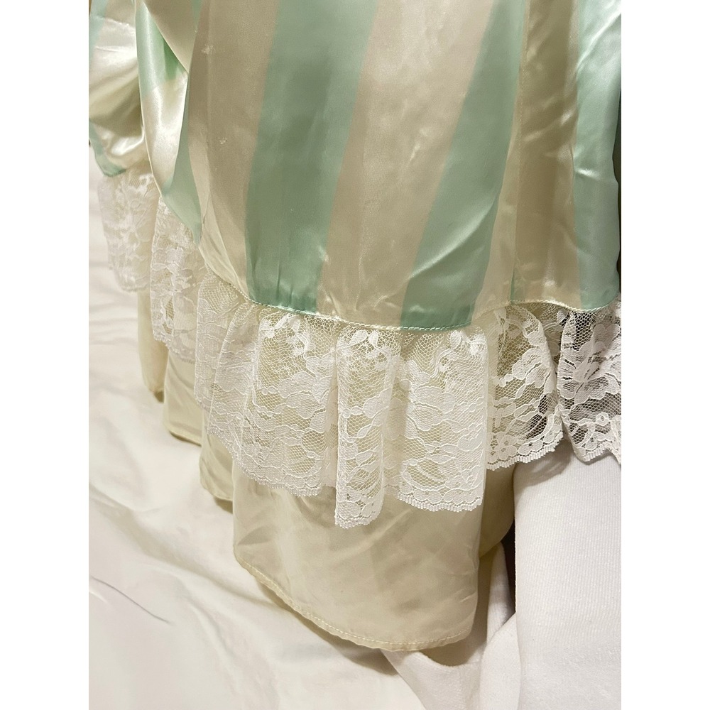 Vintage 1970 Jessica McClintock Gunne Sax Mint Strip Lace Southern Belle Gown 3 - Picture 12 of 16